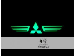 Проектор на бампер с логотипом Mitsubishi